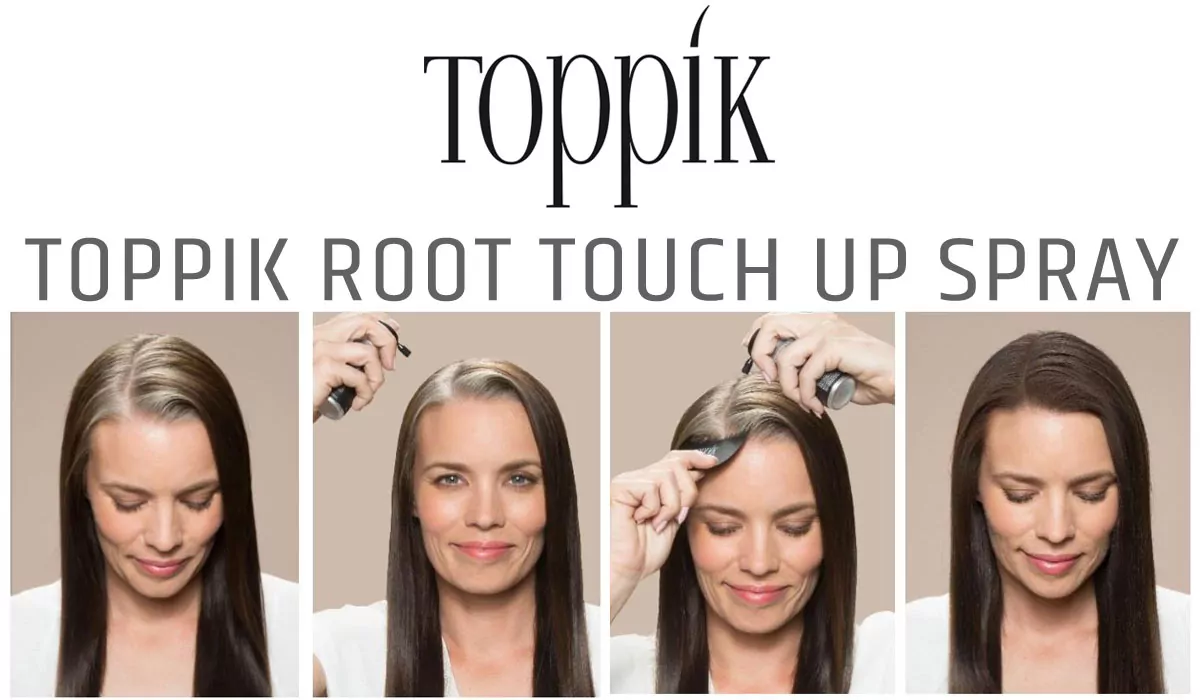 Aussehen ändern mit Toppik Root Touch Up Spray - Haarverdichtungsspray