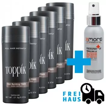 TOPPIK Billiger 6x27,5g + 100ml XMORE+UV Fixier