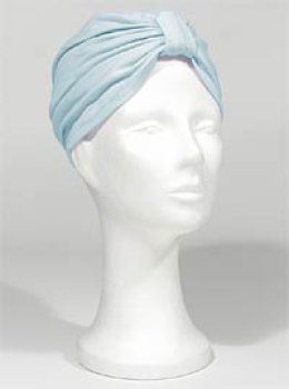 Preview: Fertig Turban MALLORCA - hell blau