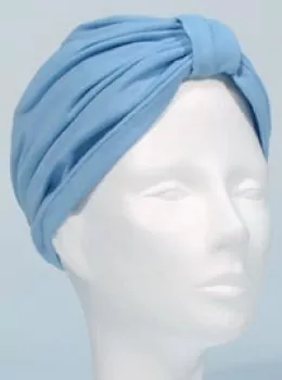 Fertig Turban MALLORCA - mittel blau