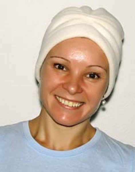 Fertig Turban JULIETTE - weiß